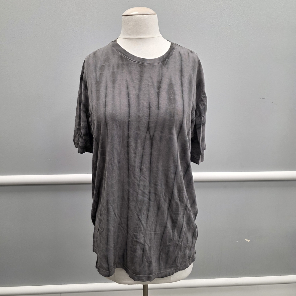 Men's Gray Tie-Dye Short Sleeve Tee